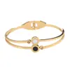 Pulsera Redonda de Concha Blanca con Números Romanos de Acero de Titanio con Incrustaciones de Diamantes, Joyería de Diseño Único, Todo Fósforo, Venta Caliente Transfronteriza, Regalo