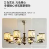 Lámpara de araña estética de la dinastía Song oriental para sala de estar Lámparas de restaurante estilo antiguo de tela Zen chino nuevo creativas y elegantes para dormitorio
