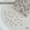 Rhinestones para decoración de uñas de circón ovalado 3*4, rhinestones K9 irregulares de fondo plano, modernos y deslumbrantes, al por mayor para accesorios de decoración de uñas DIY