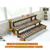 Estante para plantas de flores hecho de madera maciza, carbonizado, multicapa, para balcón, de pie, madera anticorrosión, apto para uso en interiores y exteriores, para colgar plantas verdes y macetas