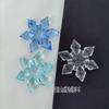 Transfronteiriço Vários Pingentes Azuis Transparentes de Flocos de Neve DIY Acessórios de Natal Flocos de Neve de Cristal Acrílico 3-11cm