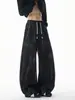 Pantalones deportivos de pana tie-dye para hombre, con pierna curva, tendencia de otoño, corte holgado, pierna ancha, pantalones deportivos casuales para hombre