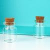 Diâmetro 22mm Transparente Tampa de Cortiça Garrafa de Vidro Baioneta Alta 3cm Garrafa Cillin 5ml Dente Decíduo Pequena Garrafa Grão Dourado Cinco ml