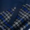 Beijie Moda Masculina 2026 Primavera Nova Jaqueta Patchwork Xadrez com Gola Alta Marca Tendência Masculina Casaco Par Casal Solto