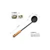 Juego de Utensilios de Cocina Palo de Rosa Negro Espátula Acero Negro Wok Espátula Espátula de Cocina Cucharón Juego de Herramientas de Cocina Utensilios de Cocina