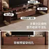 Mueble de TV estilo vintage 2026 modelo nuevo, engrosado, para apartamentos pequeños, mueble de almacenamiento de pie integrado, juego de mesa de centro para sala de estar en casa