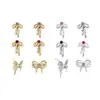 Celebridad de Internet Arte de Uñas Moño 3D Metal Rhinestone para Uñas Decoraciones Aleación Rhinestone Mariposa Decoración con Brillo Accesorios para Uñas