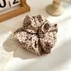 Goma para coleta de alta elasticidad estilo Hong Kong con estampado de cuadros y leopardo, Diadema para atar el cabello, Suministro al por mayor, Directo del fabricante