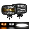 Foco Cuadrado de Alto Poder de 9 Pulgadas 80W, Foco Resistente para Camión, Faro de Iluminación para Vehículos de Ingeniería
