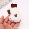 Lazo lindo equipaje con mano regalo bolsa de fieltro accesorios al por mayor muñeco de peluche animal cabeza broche accesorios accesorios para el cabello