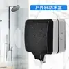 86 Cubierta de Protección contra Fugas para Baño Caja Transparente a Prueba de Salpicaduras Cubierta de Caja Impermeable para Interruptores, Enchufes, Aires Acondicionados, Uso en Hogar y Exterior