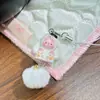 Corrente para Celular Coelho com Lenço Colorido, Pingente de Bolsa Animal Fofo com Contas Coloridas 3D, Acessório de Desenho Animado Doce
