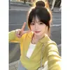 Suéter Falso de Dos Piezas para Mujer Otoño/Invierno con Cuello Solapa, Tejido Súper Elegante y Moderno