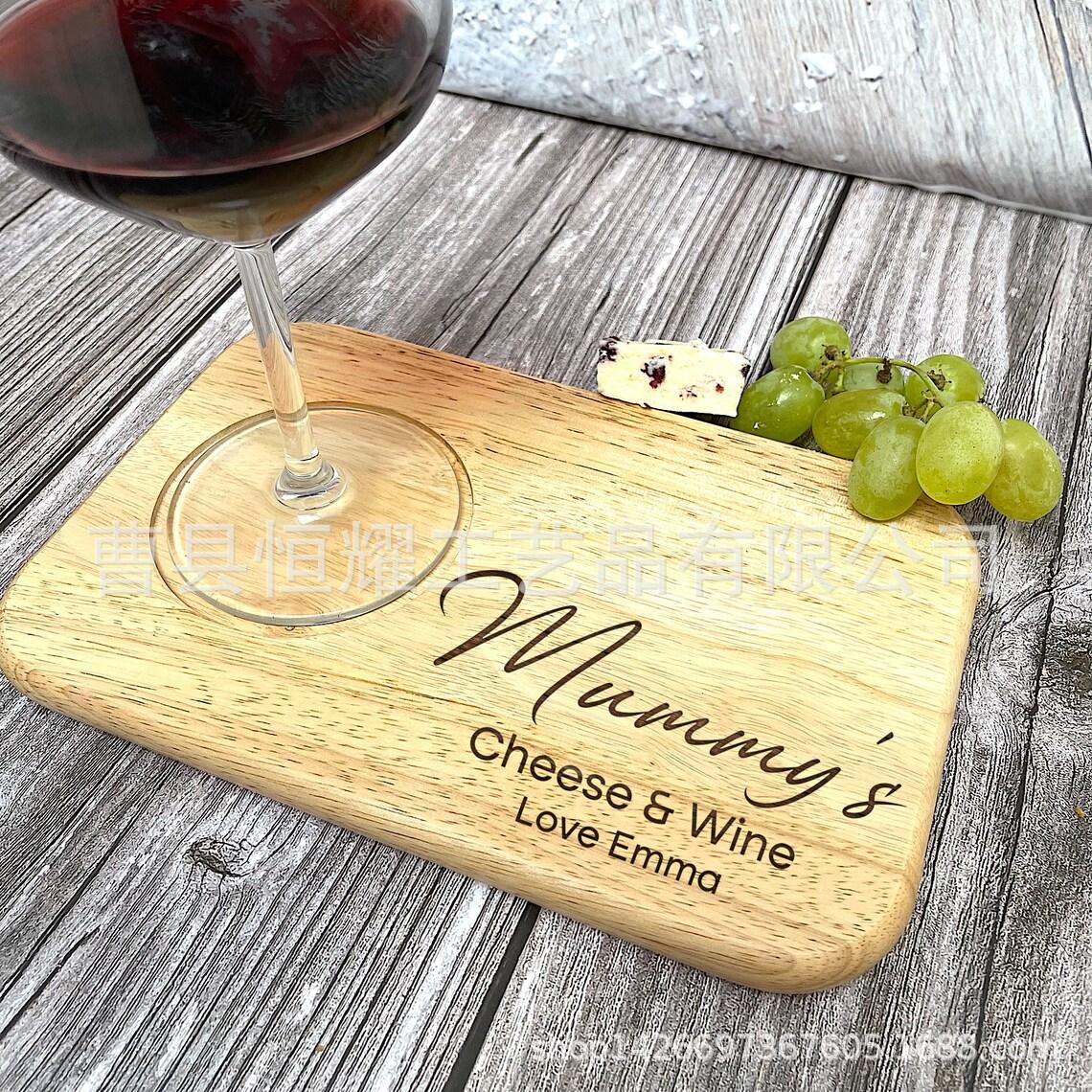 木制方形菜板多功能杯垫 早餐盘橡胶木砧板奶酪板芝士板BSCI