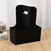 Caja de Tote para Té de Leche con Flores Frescas Estilo Ins Caja de Regalo de Ramo de Gama Alta Caja de Embalaje Especial con Forma de Café Papel Kraft Personalización