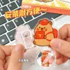 Clip de Pescado Globo de Dibujos Animados de PP, Clip de Nota de Conejillo de Indias Lindo de Acrílico, Clip para Exámenes de Estudiante, Clip Sellador para Snacks