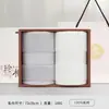 Jialiya Toallas de Algodón Puro Paquete de Dos Caja de Regalo Souvenir Toalla Facial para el Hogar Regalo de Bienestar para Empleados Se Puede Bordar con Logo
