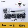 Venta caliente transfronteriza en caja 100 juegos de ojales de aire de acero inoxidable para bolsas ojales de zapato con remache de cuero 5mm6mm8mm