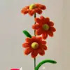 Palitos Retorcidos Terminados con Margaritas Pequeñas como Regalos para Maestros y Novias, Materiales para Floristería, Decoración para Arreglos Florales, Flores Artificiales
