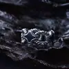 Anel de Prata de Lei S925 com Padrão de Grama Tang Fivela de Ferradura Tendência Personalizado Moda Versátil Luxo Leve Nicho Unissex