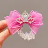 Acessório de Cabeça Coroa Infantil, Elástico de Cabelo Laço Fofo de Presilha, Artefato de Placa de Cabelo Bola, Corda de Cabelo para Rabo de Cavalo, Cabelo de Menina