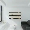 Estante de pared luminoso de una línea, estante de almacenamiento, estante hecho a mano simple para sala de estar, estante de pared decorativo