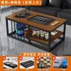 Mesa de Centro para Sala de Estar, Mesa de Té Simple Moderna para Oficina, Juego de Té Simple para Apartamento Pequeño, Mesa de Té Kung Fu Integrada