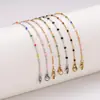 Aml Moda Más Vendido Cadena en Forma de O Multicolor Chapada en Oro de 18 Quilates Acero Inoxidable 304 Pulsera Exquisita para Mujeres
