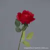 Flor Artificial Rosa Redonda de Cabeça Única Rosa de Seda Adereços para Cenário de Casamento Decoração de Vitrine de Shopping Entrega Direta da Fábrica