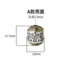 Plata de Ley S925 Cuentas Espaciadoras Estilo Xizang Cuentas para Cintura para Joyería con Cuentas Patrón Estrella Luna Semilla de Pasión Cuentas Superiores Cuentas Sueltas Accesorios