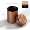 Lata de Chá em Liga de Alumínio Portátil para Viagem Selada Metal Pequena Portátil Criativa Caixa de Embalagem para Chá Pequena Lata de Chá