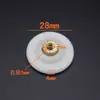 Polea para Cabina de Ducha de Cristal Rodamiento de Baño Polea 18mm 24mm 28mm Barra Extendida Rueda de Baño