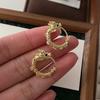 Pendientes con Forma de Dragón Año del Dragón Pendientes de Nicho Accesorios Ins de Gama Alta Personalizados Pendientes de Aro Estilo Nacional Año Nuevo