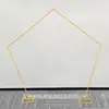 Venta Caliente en Amazon Arco Dorado de Hierro de 7.2 pies Marco de Puerta Guía de Camino para Bodas Soporte para Globos Escenario Diseño de Escenario