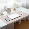 Mouse Pad de Couro Texturizado de Tecido em Estoque de Fábrica, Antiderrapante, Extra Grande, Tapete de Mesa Impermeável para Teclado para Escrita de Estudantes