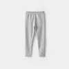 Leggings Bordados con Lazo para Niñas, Pantalones Largos Elásticos Ajustados, para Niños Medianos y Mayores, Ropa Infantil Estilo Primavera y Otoño
