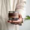 Juego de taza de té para el hogar, vidrio antiquemaduras, resistente a altas temperaturas, taza de té pequeña, taza de té para sala de estar, taza de té, juego de té