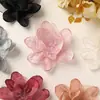 Estilo K de Hada Super Elegante Borde Quemado Seda Brillante Gardenia DIY Red para el Cabello Accesorios Corsage Tocado Collar Accesorios de Flores para Mujer