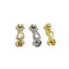 Preservación del Color Paquete de Oro de 14 Quilates Flor Bud Hebilla Conexión de Pulsera Hebilla Cabeza Accesorios diy Hecho a Mano Material de Cuentas Cierre Hebilla Material