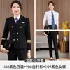Traje de Capitán de Asistente de Tren de Alta Velocidad Set de Uniforme de Auxiliar de Vuelo Uniforme de Protocolo de Imagen para Hombres y Mujeres Uniforme de Guardia de Seguridad Ropa de Trabajo Profesional