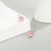 Aretes Pequeños de Flor con Goteo de Aceite para Mujer, Aretes Compactos de Color Contrastante, Nuevos Accesorios Florales para Orejas 2022