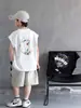 Ropa para Niños Traje de Verano sin Mangas para Niños Estilo Nuevo de Verano 2026 para Niños Mayores Chaleco Delgado Estilo de Verano para Niños Elegante