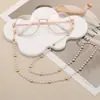 Cadena para gafas de perlas transfronteriza Cuerda para el cuello retro de mujer Lanyard de joyería de moda Correa antideslizante Cadena para gafas de网红 (influencer de internet)
