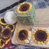 Kit de Ganchillo Cuadrado de Abuela Hecho a Mano con Arcilla y Tablero de Clavijas