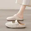 Medias Zapatillas Abiertas para Mujer para Uso en Exteriores, Sandalias Planas de Verano Estilo Coreano que Lucen Geniales con Faldas, Zapatillas de Trabajo sin Cordones Son Súper Populares