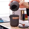 Caneca de Argila Roxa para Infusão Rápida, Conjunto Portátil de Chá Kung Fu, Adequado para Viagens ao Ar Livre, Escritório e Uso Doméstico, Disponível em Vários Estilos