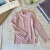 Ropa para Niños Zhe Li Tops de Capa Base para Niñas 2026 Nuevo Estilo Otoño Borde con Volantes Ropa de Otoño Pijamas Ropa para Bebés
