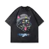 Camiseta Retro Americana de Manga Corta para Hombre Corte Holgado 2023