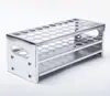 Soporte de tubo de ensayo de aluminio 12/15/18/20/22/27/32 mm soporte de tubo colorimétrico de aluminio tubo de centrífuga tubo de detección tubo de muestreo