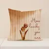 Nueva Funda de Almohada Floral Retro de Amazon Poliéster Versátil Cojín de Asiento para Interiores Decorativo para Sala de Estar Cojín de Sofá